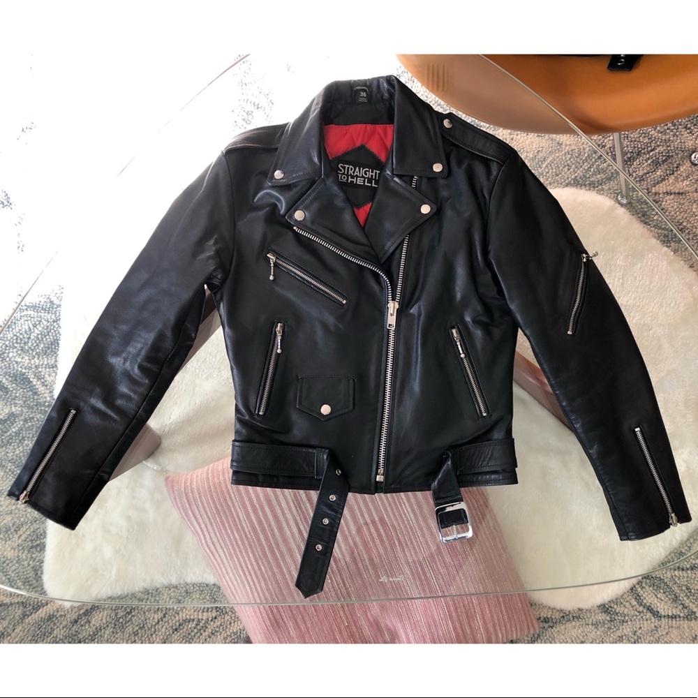 Like New! Straight Out of Hell Leather Jacket